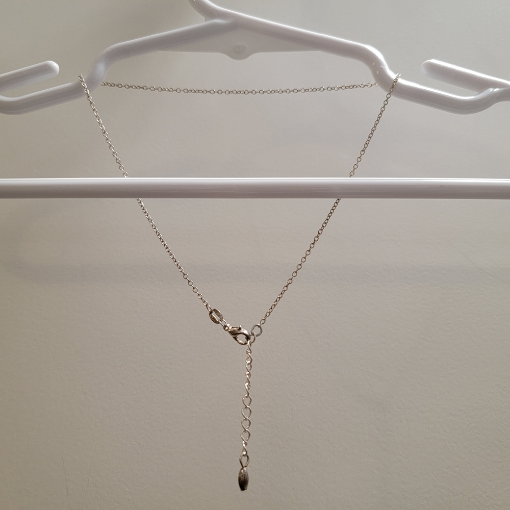 Vintage Elegant 925 Sterling Silver Necklace 16 Inches with Tassel